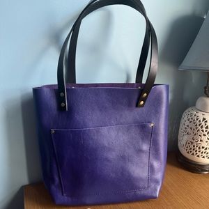 Portland Leather Goods Violet Medium Classic Tote